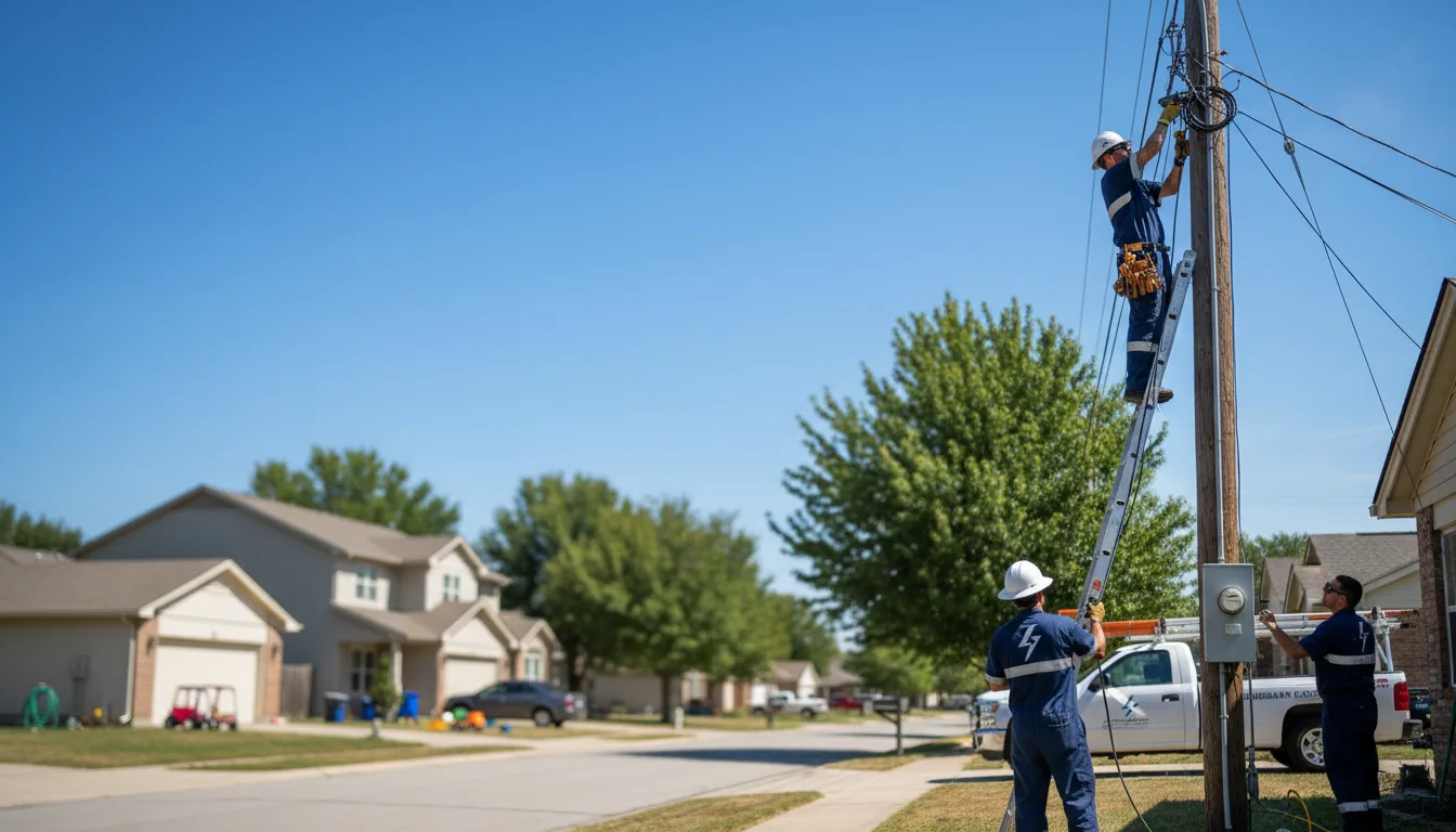 Residential electrician providing installation services in Jeffersontown, KY